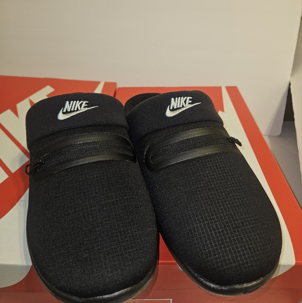 MEN'S NIKE Burrow Black/Metallic Silver/Black Slip On Shoes - Picture 12 of 13